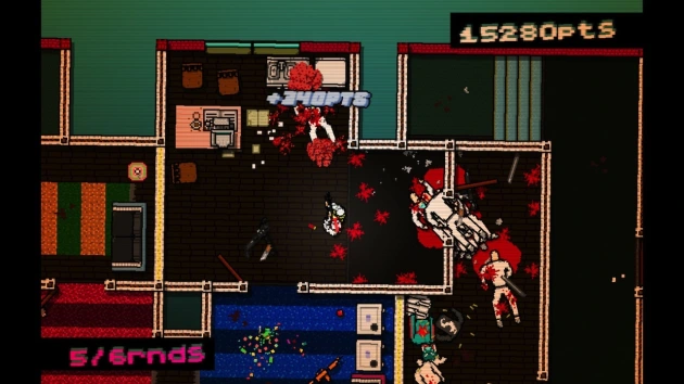 As a full disclosure type of deal, I had to play Hotline Miami in shorter play sessions (about 30 to 45 minutes at a time) due to epilepsy concerns.  But I was never bummed when it was time for a break.  The repetition can be exhausting.