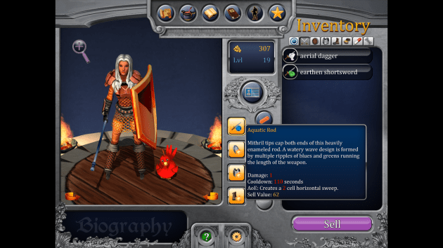 I have a water rod to dowse my fire armor if I get too hot.