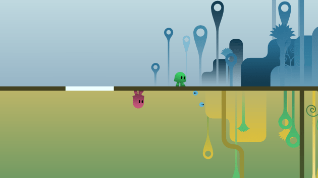 The reverse gravity thing used to be novel. Now, it's almost a prerequisite if you want to make an indie platformer.  