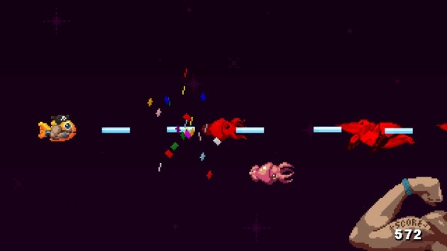 The lack of variety in enemies (along with the lack of online leaderboards) is the only thing that finally got me to put the controller down. As Brian pointed out, maybe that's a good thing.