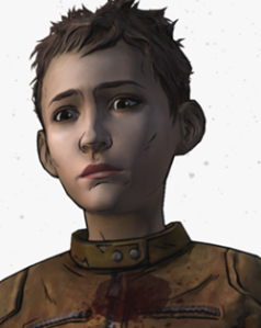 This is Jane. Her sister basically gave up on life and got eaten. Since then, Jane has been on her own. She was the other character I didn't immediately hate. In fact, I would have been perfectly fine with Clem getting killed and her becoming the main character of season three. That would have at least kept me interested. But, she actually dies in some of the endings, which renders that possibility impossible. Also, if Clem is the star of season three (which is also very unlikely at this point), that means Jane has to die early on in the first chapter. That sucks. 