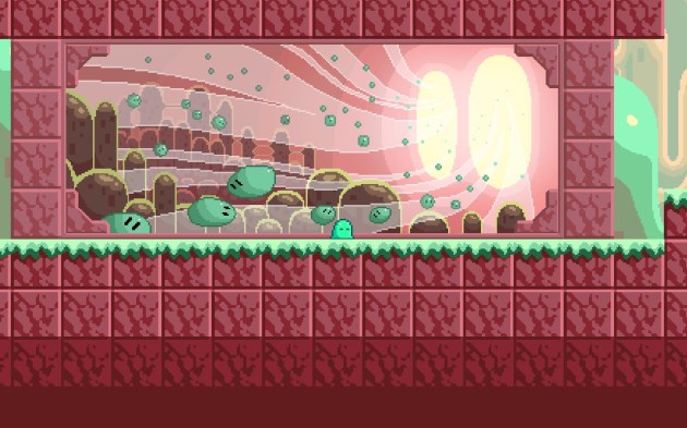 This is pretty much the only part that suggests you're playing as snot. It's such a wasted opportunity. 